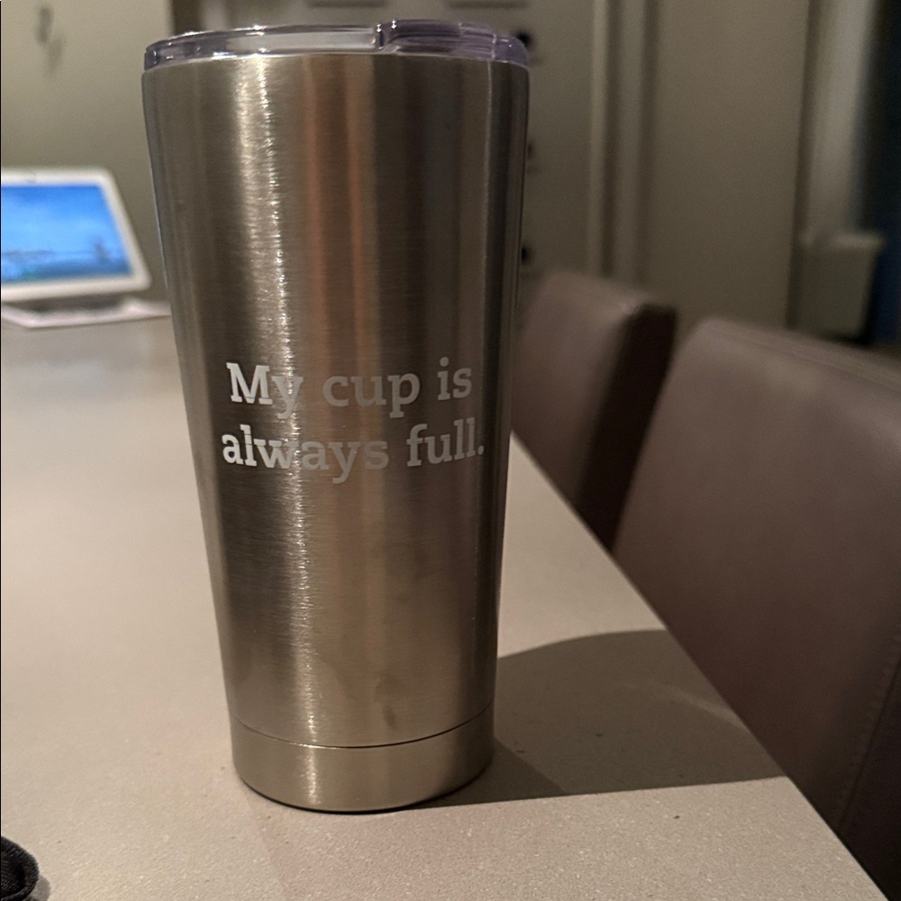 Stainless Steel Tumbler with Quote
